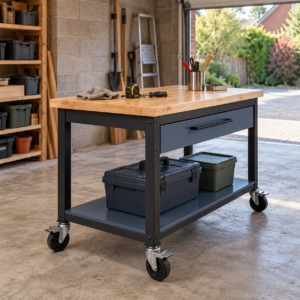 The mobile workbench seen from the other end